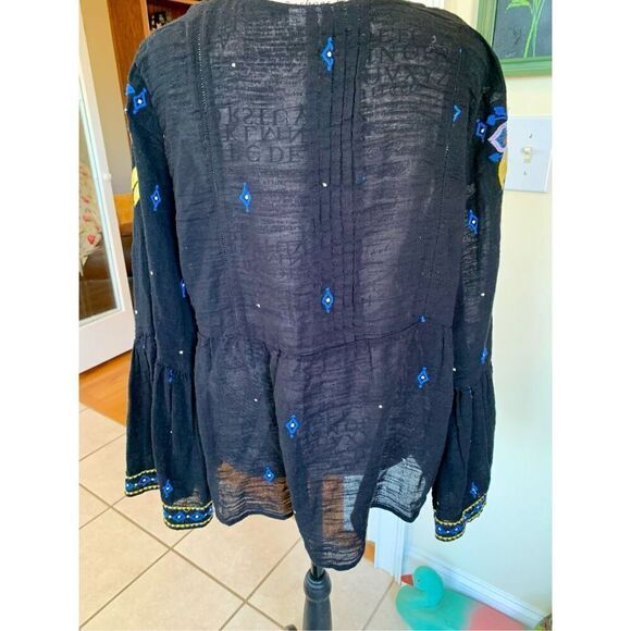 Roller Rabbit Navy Embroidered Tunic - Picture 4 of 9